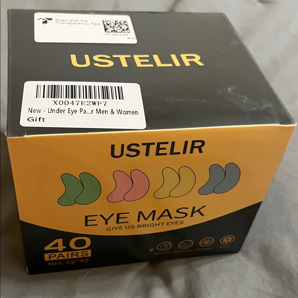 Eye Mask - Black and Yellow
